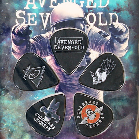 Band Merchandise Avenged Sevenfold Gitaar Plectrum Pack - Officiële Merchandise Band Merchandise Avenged Sevenfold Gitaar Plectrum Pack - Officiële Merchandise