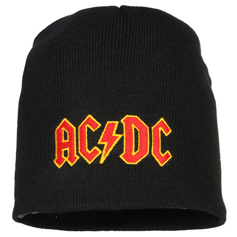 Band Merchandise AC/DC-Logo-Beanie-Mütze – offizielles Merchandise Band Merchandise AC/DC-Logo-Beanie-Mütze – offizielles Merchandise