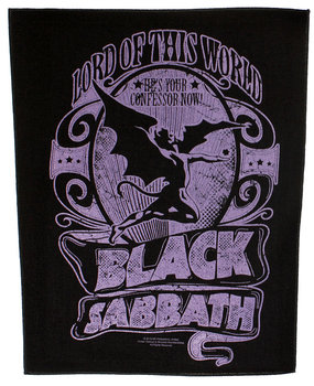 Band Merchandise Black Sabbath „Herr dieser Welt“-Rückenaufnäher Band Merchandise Black Sabbath „Herr dieser Welt“-Rückenaufnäher