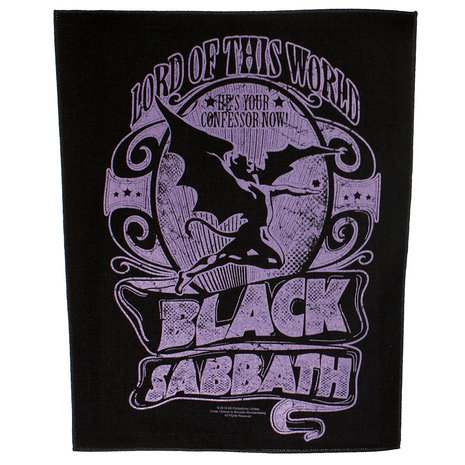 Band Merchandise Black Sabbath Lord Of This World Back Patch - Officiële Merchandise Band Merchandise Black Sabbath Lord Of This World Back Patch - Officiële Merchandise
