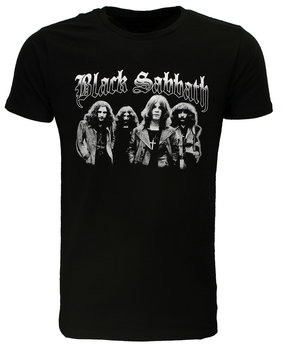 Band Merchandise Black Sabbath Zwart Wit Foto T-Shirt Band Merchandise Black Sabbath Zwart Wit Foto T-Shirt