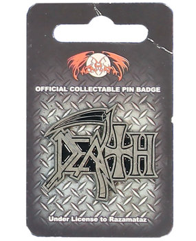 Band Merchandise Death Logo Badge Pin Band Merchandise Death Logo Badge Pin