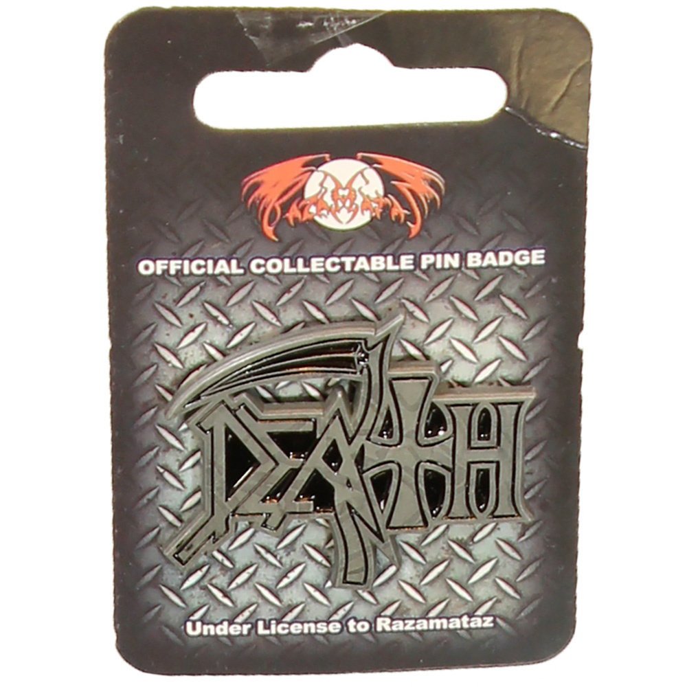 Band Merchandise Death Logo Badge Pin - Official Merchandise Band Merchandise Death Logo Badge Pin - Official Merchandise