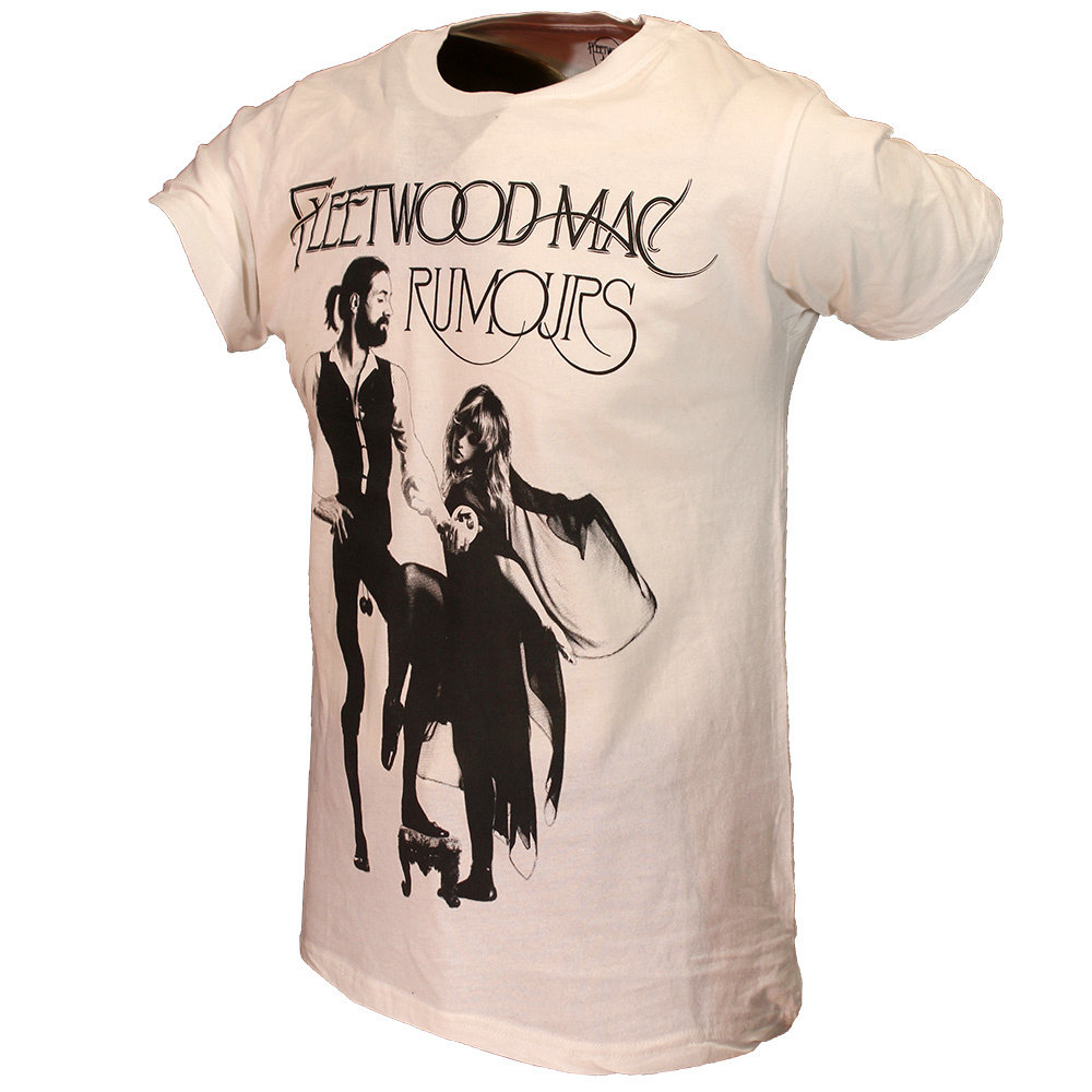 Band Merchandise Fleetwood Mac Rumors Black on White T-Shirt - Official Merchandise Band Merchandise Fleetwood Mac Rumors Black on White T-Shirt - Official Merchandise