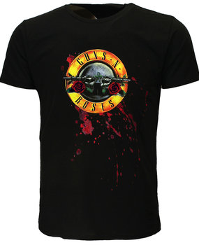 Band Merchandise T-Shirt mit klassischem Guns N' Roses-Logo und Blut Band Merchandise T-Shirt mit klassischem Guns N' Roses-Logo und Blut
