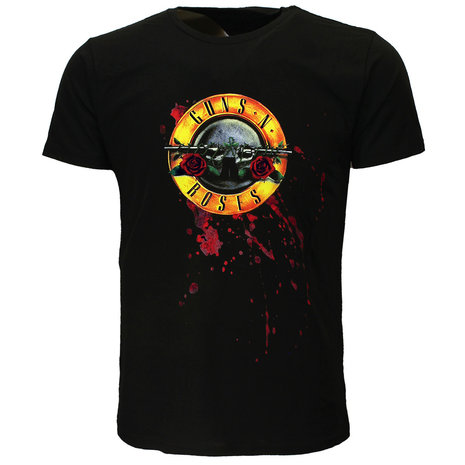 Band Merchandise Guns N’ Roses Classic Logo Met Bloed T-Shirt - Officiële Merchandise Band Merchandise Guns N’ Roses Classic Logo Met Bloed T-Shirt - Officiële Merchandise