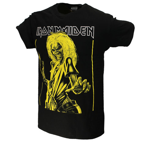 Band Merchandise Iron Maiden Killers Yellow Flyer T-Shirt - Official Merchandise Band Merchandise Iron Maiden Killers Yellow Flyer T-Shirt - Official Merchandise