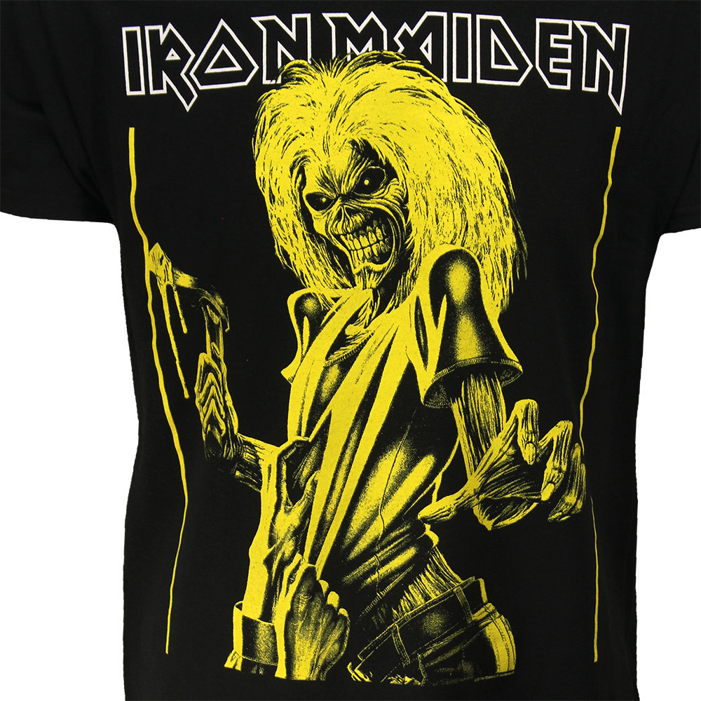 Band Merchandise Iron Maiden Killers Yellow Flyer T-Shirt - Official Merchandise Band Merchandise Iron Maiden Killers Yellow Flyer T-Shirt - Official Merchandise