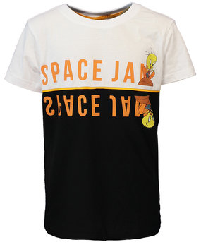 Space Jam Looney Tunes Space Jam Tweety Schwarz-Weiß-Kinder-T-Shirt Space Jam Looney Tunes Space Jam Tweety Schwarz-Weiß-Kinder-T-Shirt