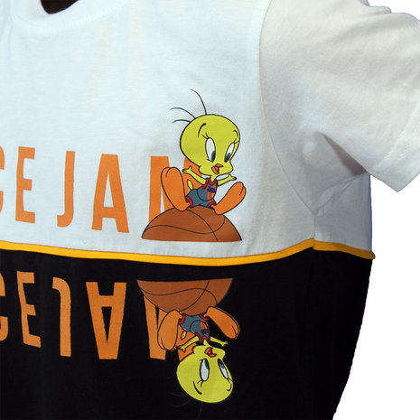 Space Jam Looney Tunes Space Jam Tweety Black & White Kids T-Shirt - Official Merchandise