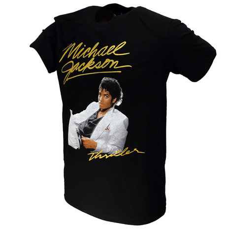 Band Merchandise Michael Jackson Thriller White Suit T-Shirt - Officiële Merchandise Band Merchandise Michael Jackson Thriller White Suit T-Shirt - Officiële Merchandise