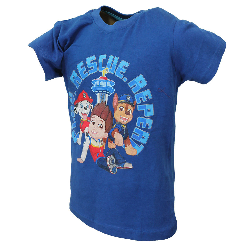Paw Patrol Play Rescue Repeat Kinder T-Shirt Blau – Offizielles Merchandise Paw Patrol Play Rescue Repeat Kinder T-Shirt Blau – Offizielles Merchandise