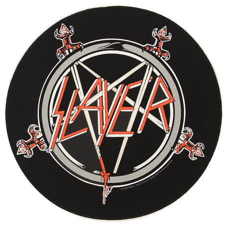 Band Merchandise Slayer Pentagram Back Patch - Official Merchandise Band Merchandise Slayer Pentagram Back Patch - Official Merchandise