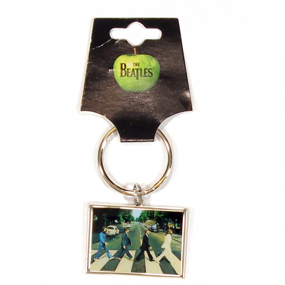 Band Merchandise The Beatles Abbey Road Foto Metalen Sleutelhanger Zilver - Officiële Merchandise
