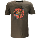 Band Merchandise Gorillaz Group Circle Rise T-Shirt Band Merchandise Gorillaz Group Circle Rise T-Shirt