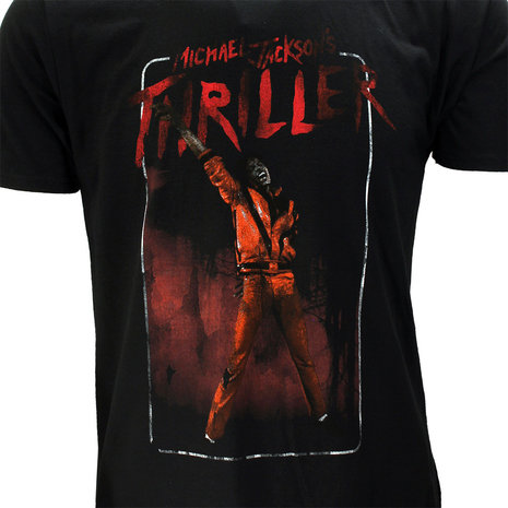 Band Merchandise Michael Jackson Thriller White Red Suit T-Shirt - Officiële Merchandise Band Merchandise Michael Jackson Thriller White Red Suit T-Shirt - Officiële Merchandise