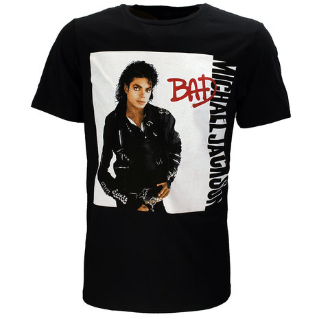 Band Merchandise Michael Jackson Bad T-Shirt - Officiële Merchandise Band Merchandise Michael Jackson Bad T-Shirt - Officiële Merchandise