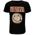 Nirvana Distressed Logo Smiley T-Shirt Nirvana Distressed Logo Smiley T-Shirt