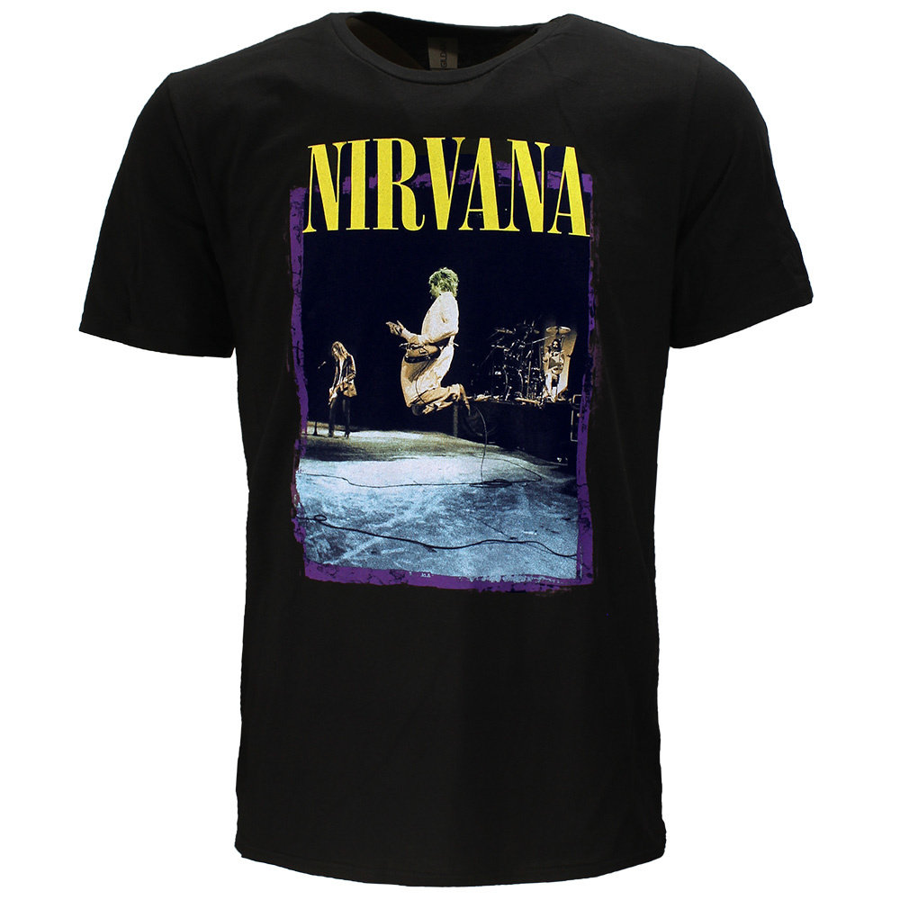 Band Merchandise Nirvana Stage Jump T-Shirt – offizielles Merchandise Band Merchandise Nirvana Stage Jump T-Shirt – offizielles Merchandise