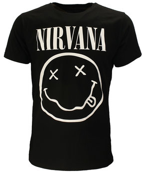 Band Merchandise Nirvana White Smiley T-Shirt Band Merchandise Nirvana White Smiley T-Shirt