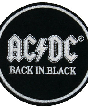 Band Merchandise AC/DC-Back-In-Black-Circle-Patch
