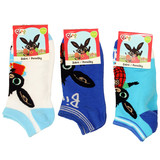 Bing Kids Summer Socks Blue 3 Pack