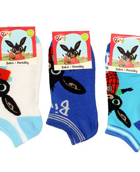 Bing Kids Zomer Sokken Blauw 3 Pack Bing Kids Zomer Sokken Blauw 3 Pack
