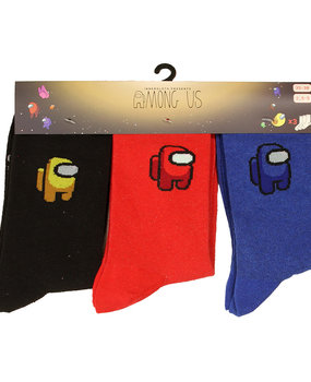 Among Us Impostor 3 Pack Socks Among Us Impostor 3 Pack Socks