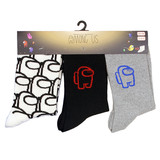 Among Us Outline 3er-Pack Socken