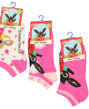 Bing Girls Summer Socks 3 Pack Pink Bing Girls Summer Socks 3 Pack Pink