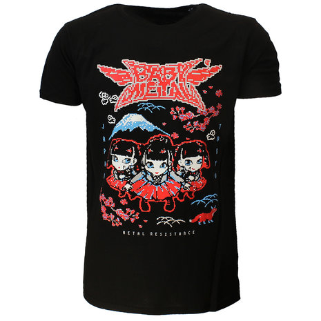 Band Merchandise Babymetal Pixel Tokyo T-Shirt - Officiële Merchandise Band Merchandise Babymetal Pixel Tokyo T-Shirt - Officiële Merchandise
