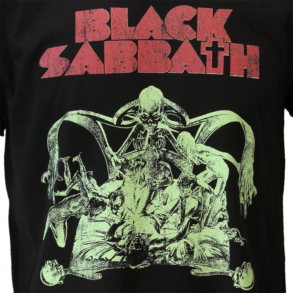 Band Merchandise Black Sabbath Sabbath Cut Out T-Shirt - Official Merchandise Band Merchandise Black Sabbath Sabbath Cut Out T-Shirt - Official Merchandise