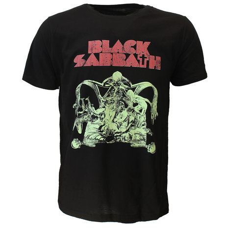 Band Merchandise Black Sabbath Sabbath Cut Out T-Shirt - Official Merchandise Band Merchandise Black Sabbath Sabbath Cut Out T-Shirt - Official Merchandise