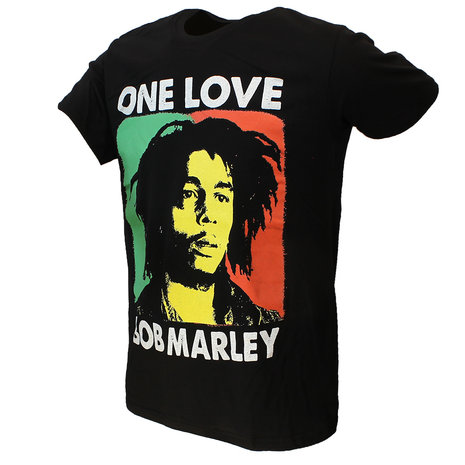 Band Merchandise Bob Marley One Love Rasta T-Shirt - Officiële Merchandise Band Merchandise Bob Marley One Love Rasta T-Shirt - Officiële Merchandise