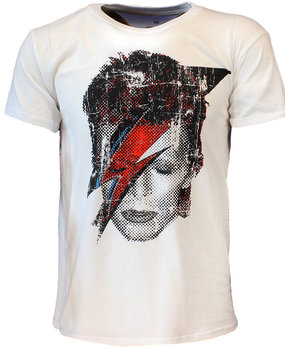 Band Merchandise David Bowie Halftone Flash Face T-Shirt Band Merchandise David Bowie Halftone Flash Face T-Shirt