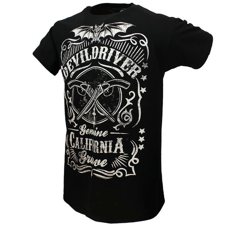 Band Merchandise DevilDriver Sawed Off Shotguns T-Shirt - Officiële Merchandise Band Merchandise DevilDriver Sawed Off Shotguns T-Shirt - Officiële Merchandise