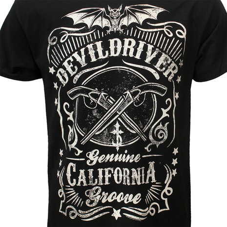 Band Merchandise DevilDriver Sawed Off Shotguns T-Shirt - Officiële Merchandise Band Merchandise DevilDriver Sawed Off Shotguns T-Shirt - Officiële Merchandise