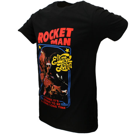 Band Merchandise Elton John Rocketman Feather Suit T-Shirt - Officiële Merchandise Band Merchandise Elton John Rocketman Feather Suit T-Shirt - Officiële Merchandise