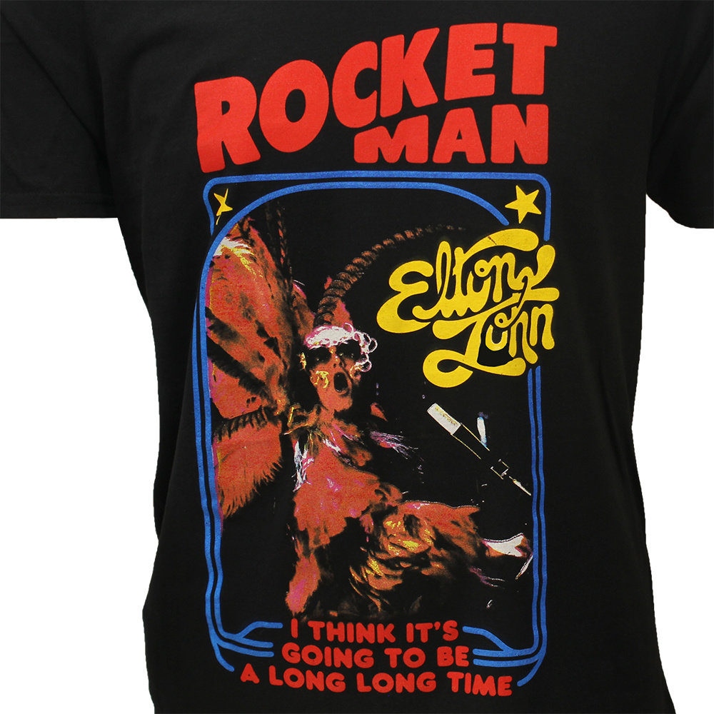 Band Merchandise Elton John Rocketman Feather Suit T-Shirt - Officiële Merchandise Band Merchandise Elton John Rocketman Feather Suit T-Shirt - Officiële Merchandise
