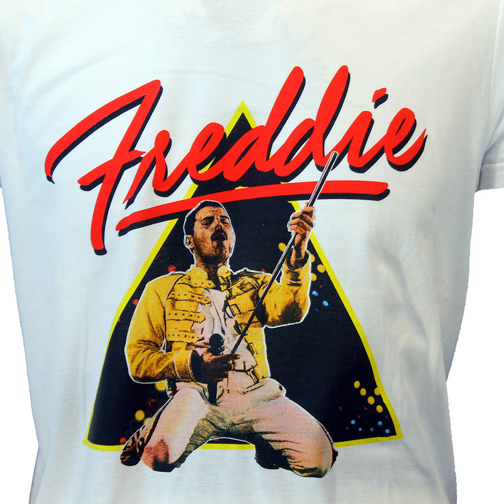 Band Merchandise Freddie Mercury Triangle T-Shirt – Offizielles Merchandise Band Merchandise Freddie Mercury Triangle T-Shirt – Offizielles Merchandise
