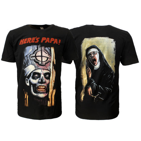 Band Merchandise Ghost Here's Papa T-Shirt - Official Merchandise Band Merchandise Ghost Here's Papa T-Shirt - Official Merchandise