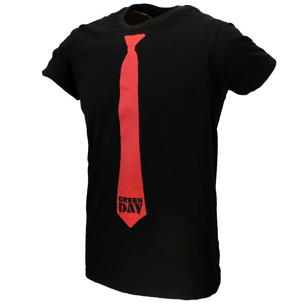 Band Merchandise Green Day Tie T-Shirt – Offizielles Merchandise Band Merchandise Green Day Tie T-Shirt – Offizielles Merchandise