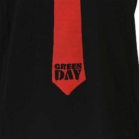 Band Merchandise Green Day Tie T-Shirt – Offizielles Merchandise Band Merchandise Green Day Tie T-Shirt – Offizielles Merchandise