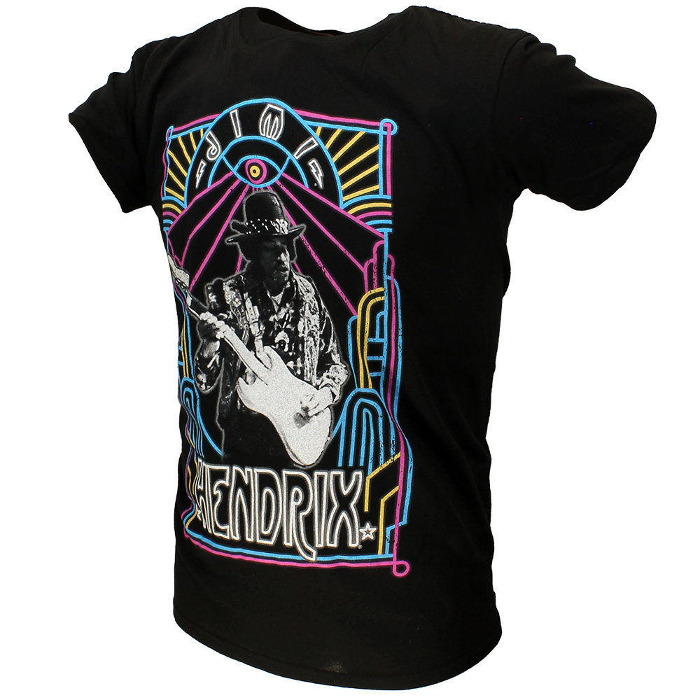 Band Merchandise Jimi Hendrix Electric Ladyland Neon T-Shirt - Official Merchandise Band Merchandise Jimi Hendrix Electric Ladyland Neon T-Shirt - Official Merchandise