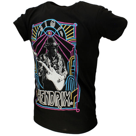Band Merchandise Jimi Hendrix Electric Ladyland Neon T-Shirt - Official Merchandise Band Merchandise Jimi Hendrix Electric Ladyland Neon T-Shirt - Official Merchandise