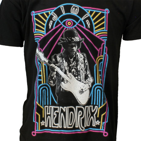 Band Merchandise Jimi Hendrix Electric Ladyland Neon T-Shirt - Official Merchandise Band Merchandise Jimi Hendrix Electric Ladyland Neon T-Shirt - Official Merchandise