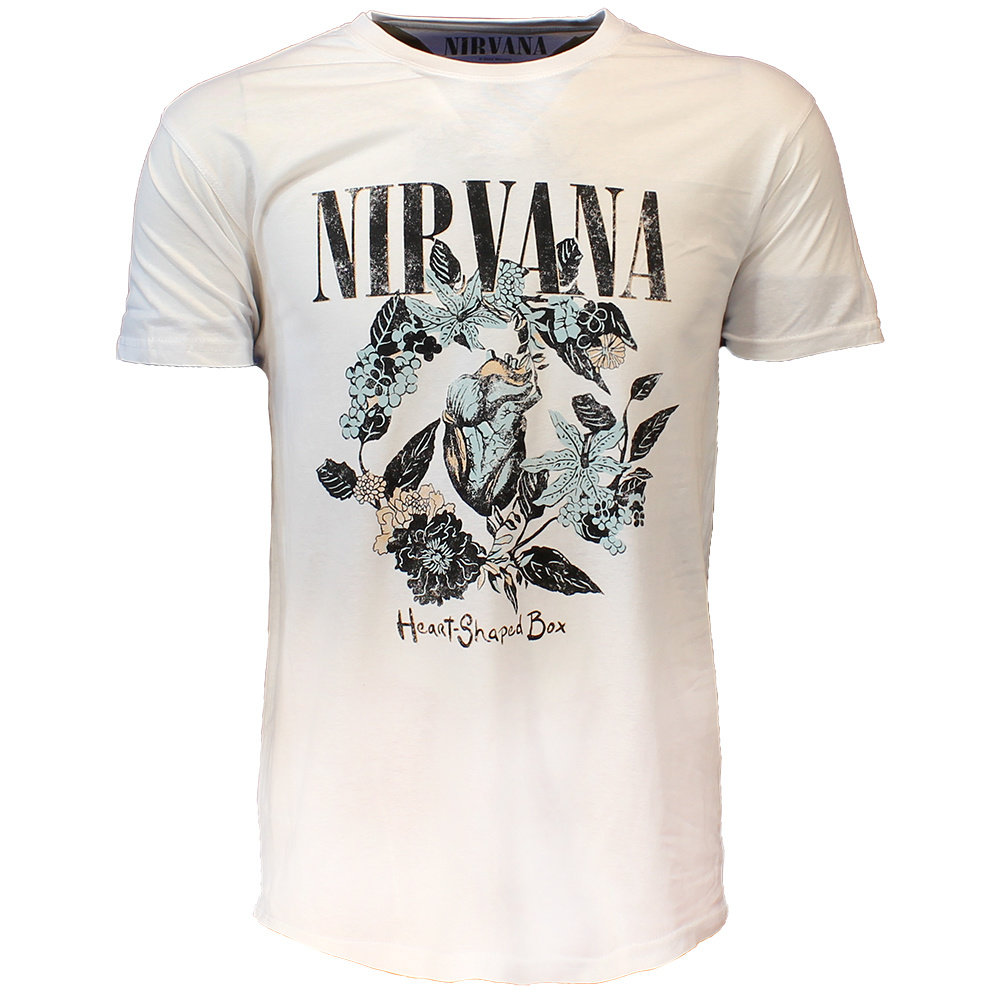 Band Merchandise Nirvana Heart Shaped Box T-Shirt - Officiële Merchandise Band Merchandise Nirvana Heart Shaped Box T-Shirt - Officiële Merchandise