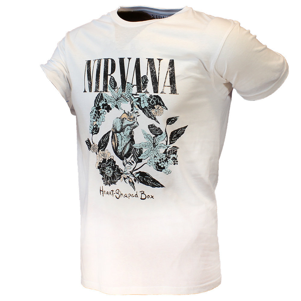 Band Merchandise Nirvana Heart Shaped Box T-Shirt - Officiële Merchandise Band Merchandise Nirvana Heart Shaped Box T-Shirt - Officiële Merchandise