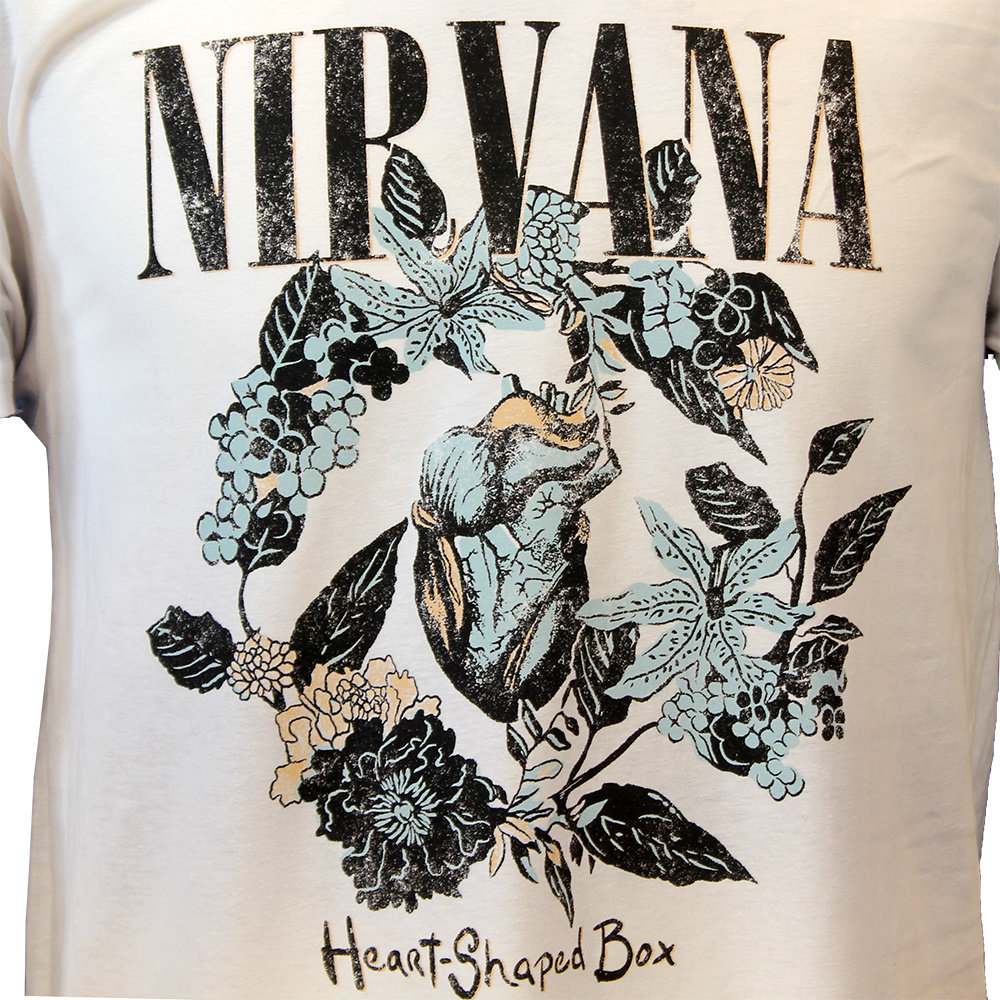 Band Merchandise Nirvana Heart Shaped Box T-Shirt - Officiële Merchandise Band Merchandise Nirvana Heart Shaped Box T-Shirt - Officiële Merchandise