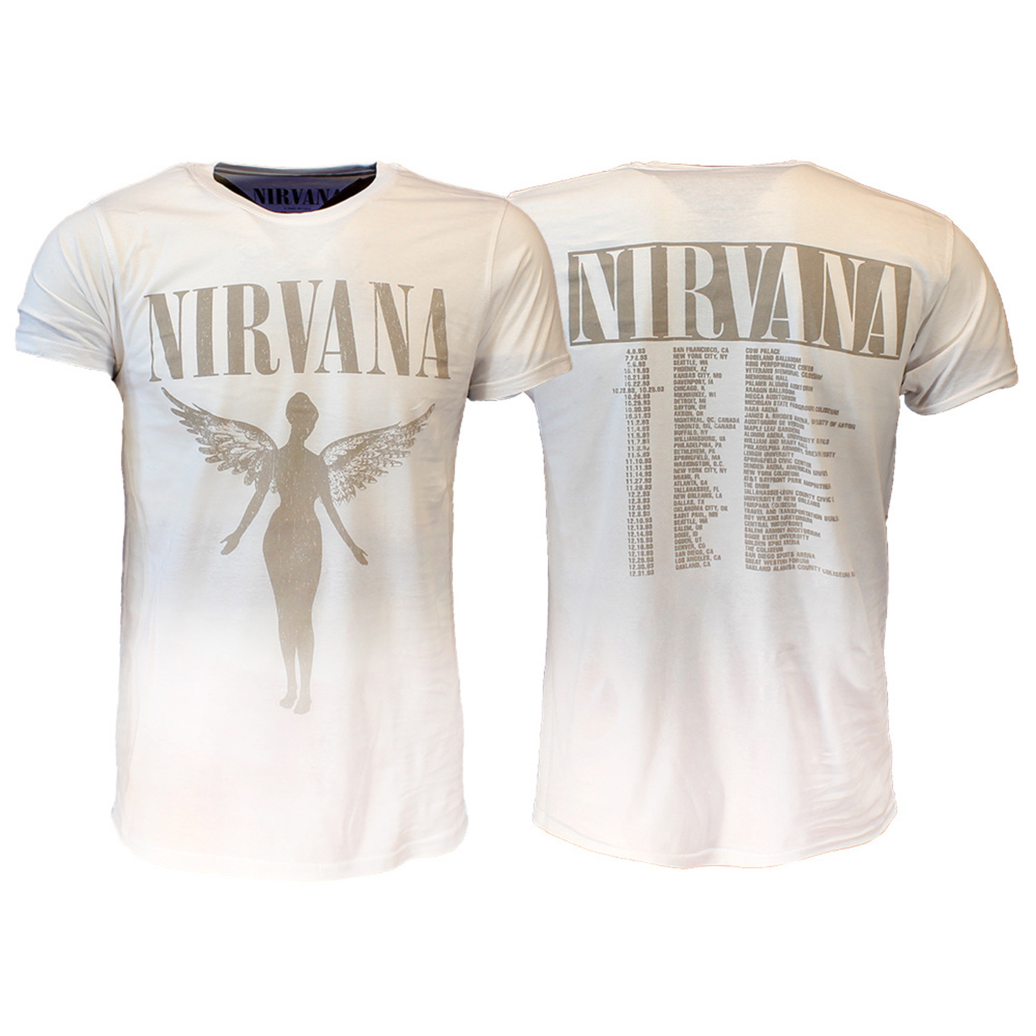 Nirvana In Utero Tour T Shirt Officiele Merchandise Popmerch